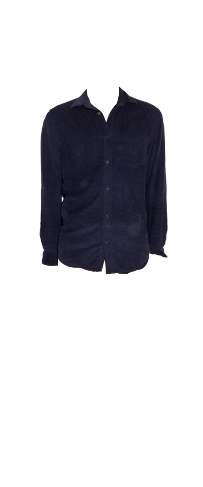 Dark Blue Ribbed Monoprix Shirt